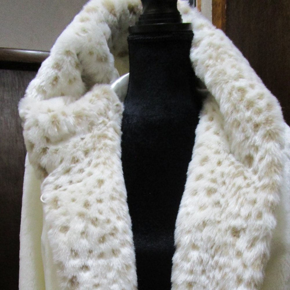A White Faux Fur Jacket from Coldwater Creek